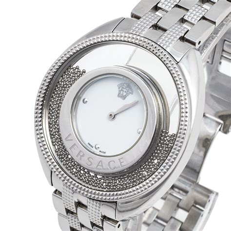 Versace White Stainless Steel Destiny Spirit 86Q Women's